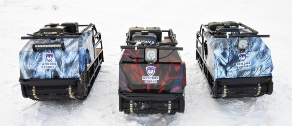 Мотобуксировщик Irondog (Железная собака) M500 20  Камуфляж Охотник в Нефтекамске