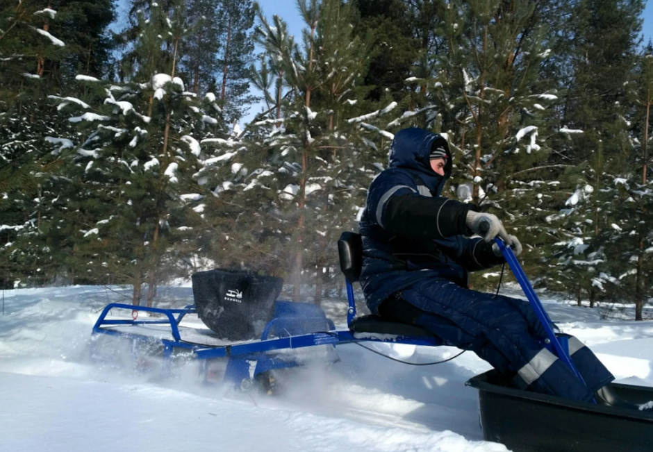 Мотобуксировщик толкач Альбатрос-XL8 с модулем. Без фары, склизы в Нефтекамске