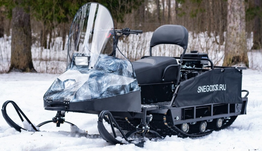Миниснегоход Бурлак Егерь Экспедитор 15 л.с. , реверс, тормоз, капот белый в Нефтекамске