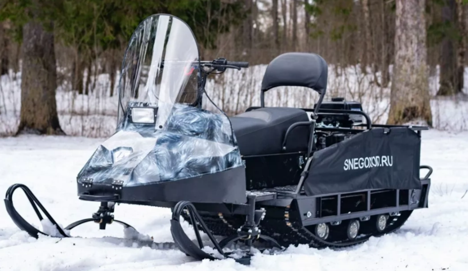 Миниснегоход Егерь Экспедитор 20 л.с. , реверс, тормоз, капот белый в Нефтекамске