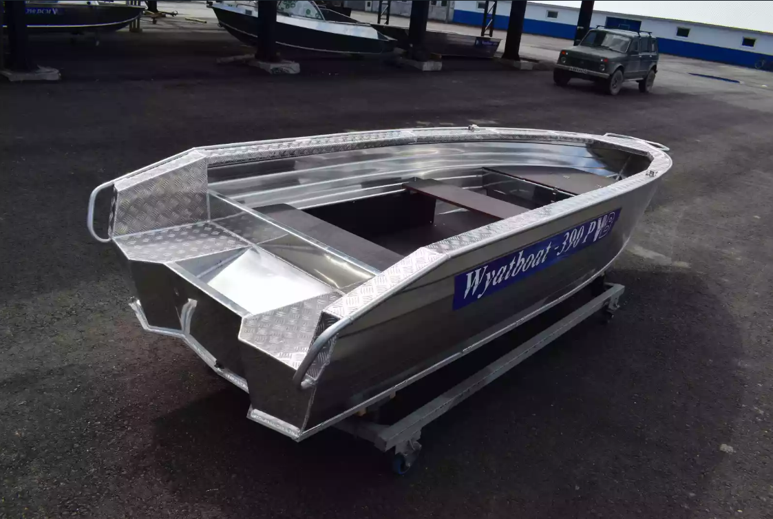 Алюминиевая лодка Wyatboat-390Р Увеличенный борт в Нефтекамске