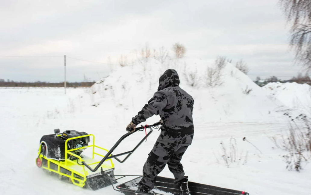 Мотобуксировщик Бурлак ХОЗЯИН-1 (капот ткань) в Нефтекамске