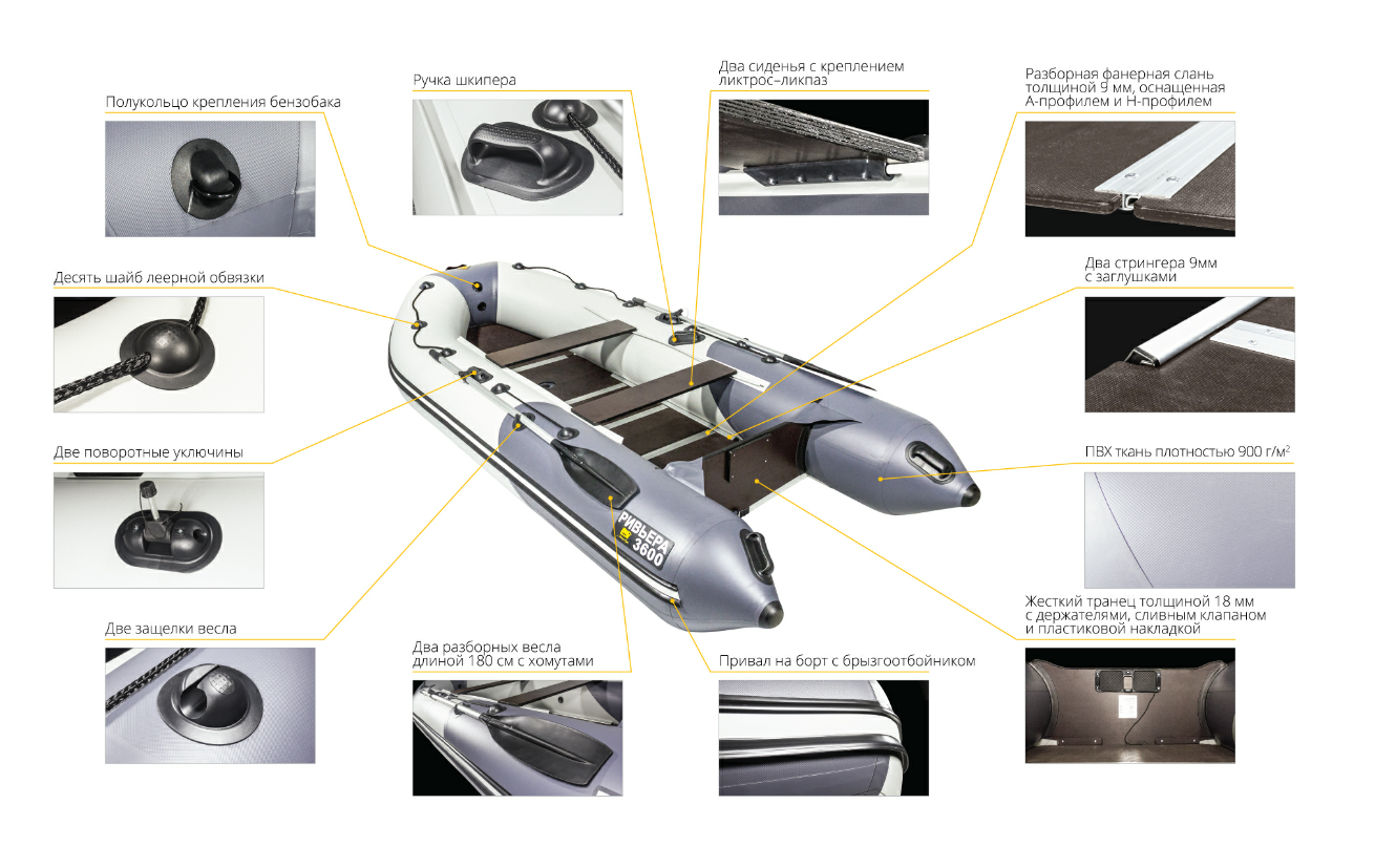 Лодка Ривьера Компакт 3600 СК в Нефтекамске
