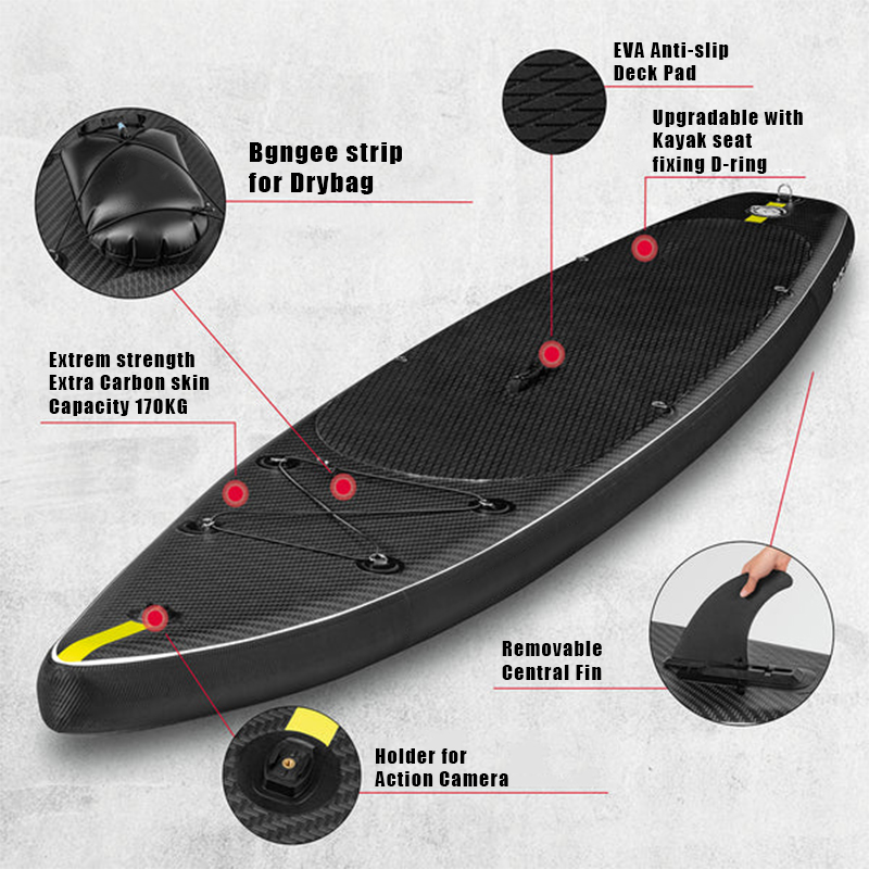 SUP (САП) ДОСКА MISHIMO CARBON DARKSIDE 10.6’ (325СМ) в Нефтекамске