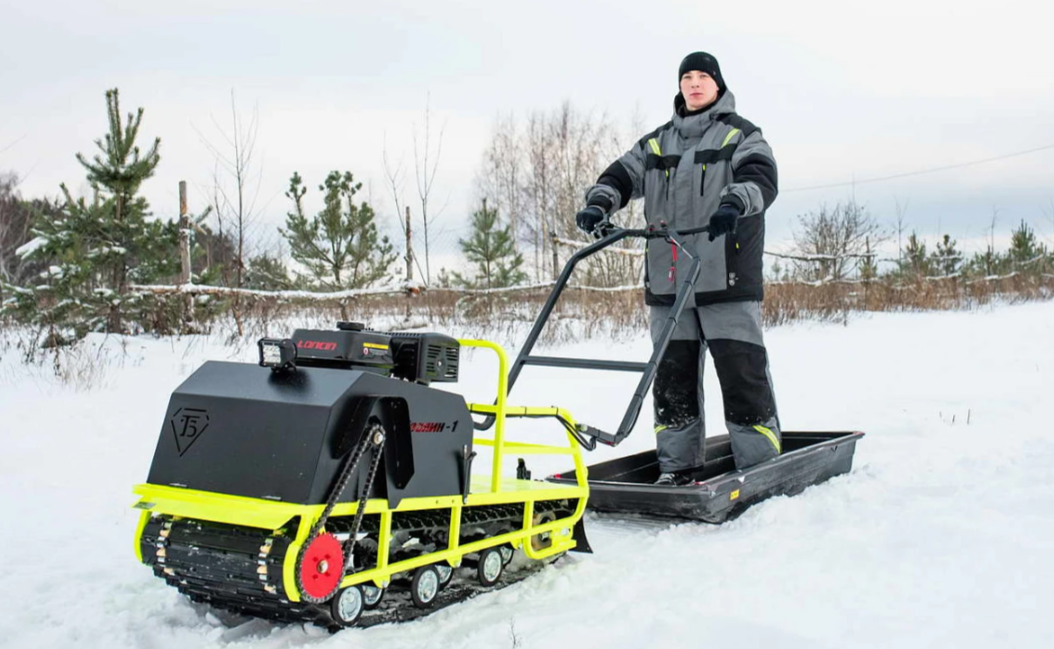 Мотобуксировщик Бурлак ХОЗЯИН-1 (капот ткань) в Нефтекамске
