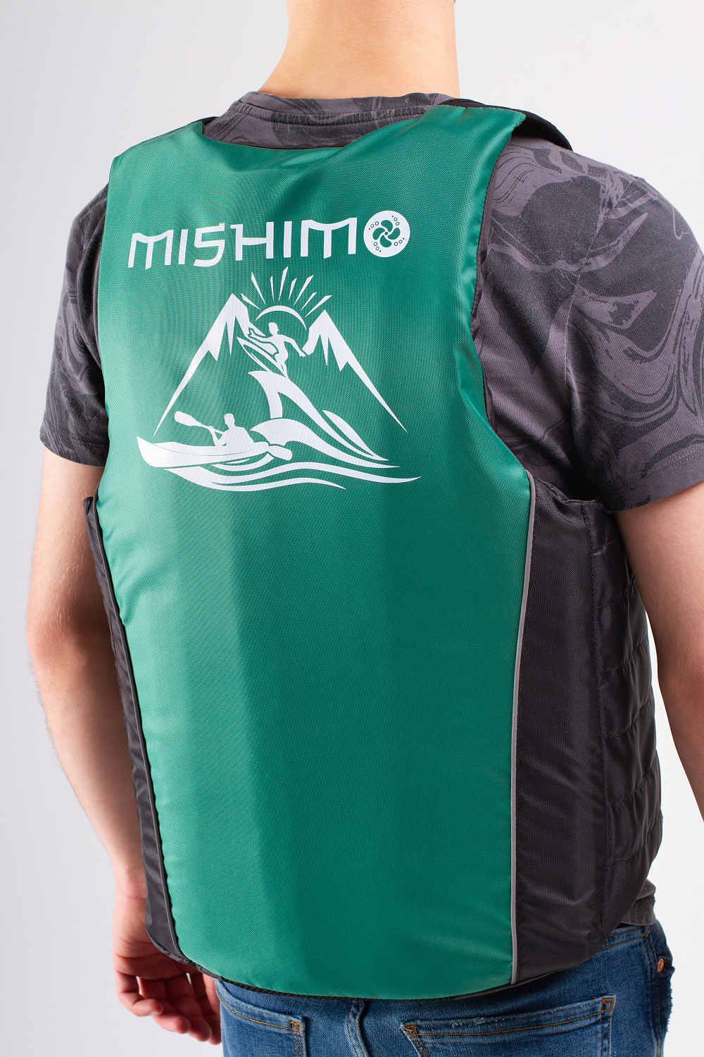 Жилет спасательный MISHIMO PRO Премиум качества Черно-зеленый в Нефтекамске