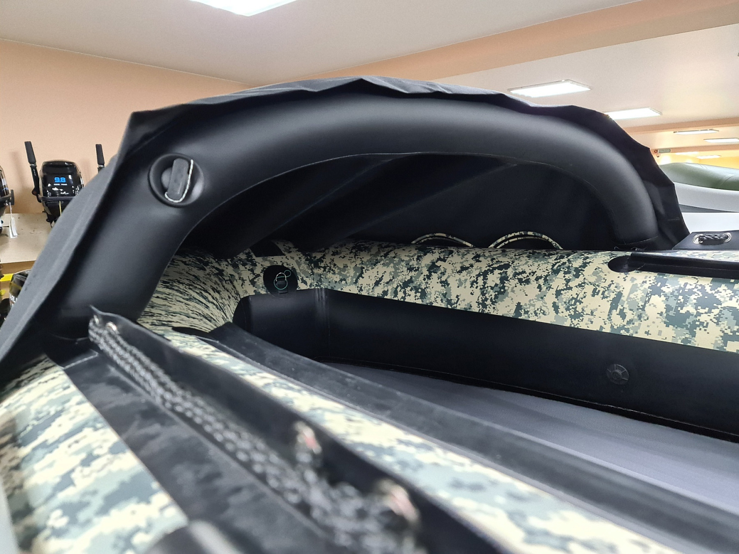 КОМПЛЕКТ НОСОВОГО ТЕНТА К ЛОДКЕ SMARINE AIR MAX 380 ЧЕРНЫЙ в Нефтекамске