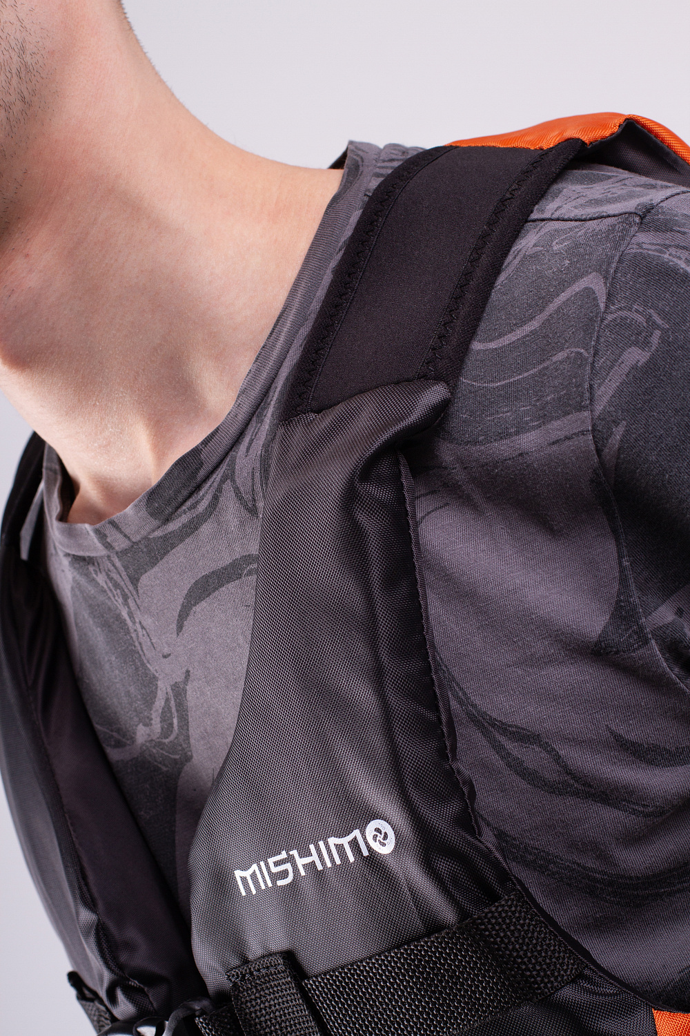 Жилет спасательный MISHIMO PRO Премиум качества Черно-оранжевый в Нефтекамске