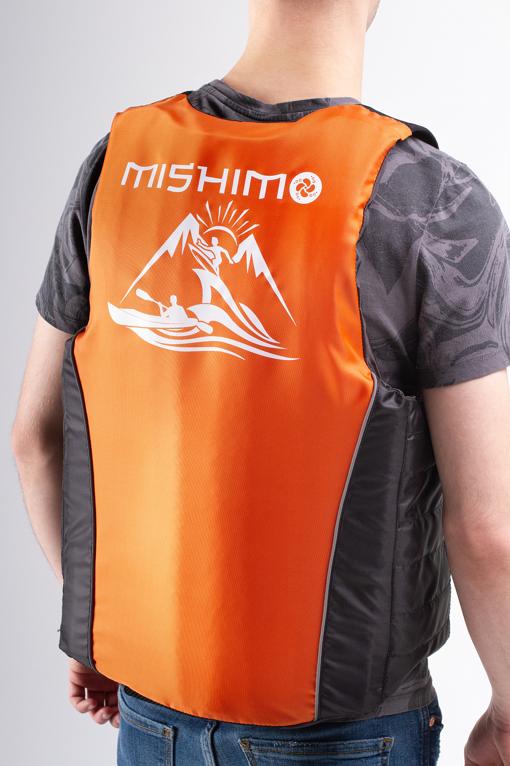 Жилет спасательный MISHIMO PRO Премиум качества Черно-оранжевый в Нефтекамске