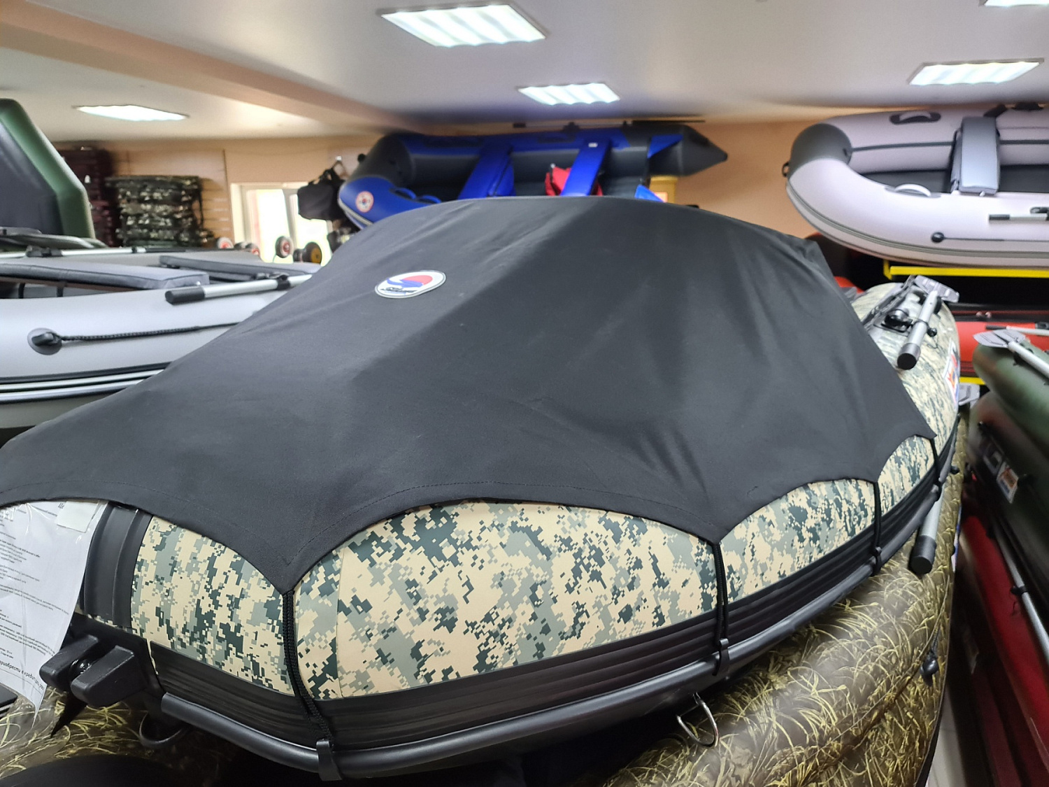 КОМПЛЕКТ НОСОВОГО ТЕНТА К ЛОДКЕ SMARINE AIR MAX 380 ЧЕРНЫЙ в Нефтекамске